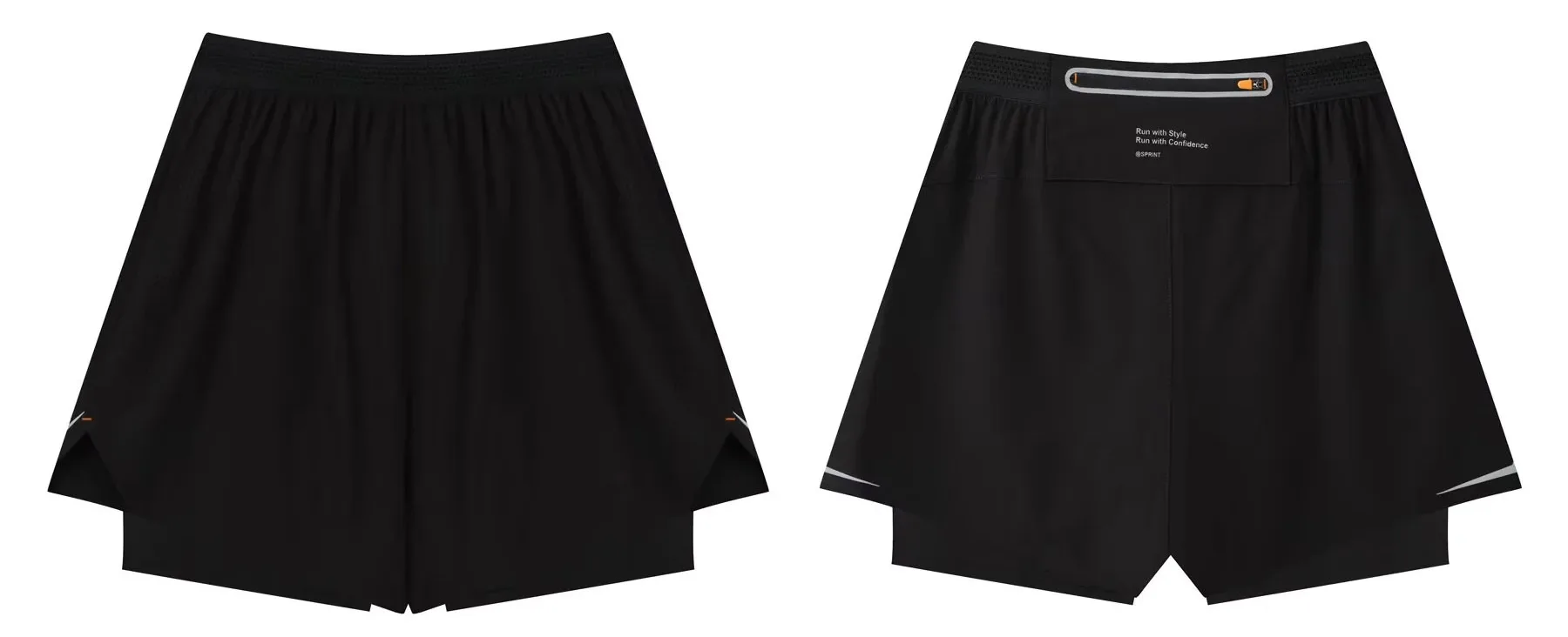 Men Running Shorts Gym Marathon Track Sports Shorts 2 In 1 Quick Dry Workout Training Gym Fitness Short Pants Summer Men Shorts