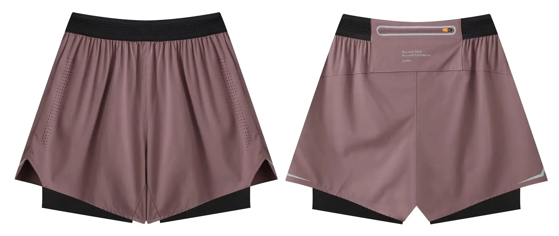 Men Running Shorts Gym Marathon Track Sports Shorts 2 In 1 Quick Dry Workout Training Gym Fitness Short Pants Summer Men Shorts