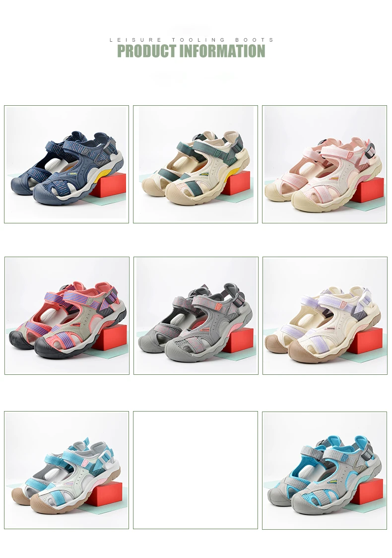 New Men's and Women's Shoes Summer Outdoor Student Sandals Anti Slip Soft Bottom Sneakers Flat Bottom Breathable Beach Sandals