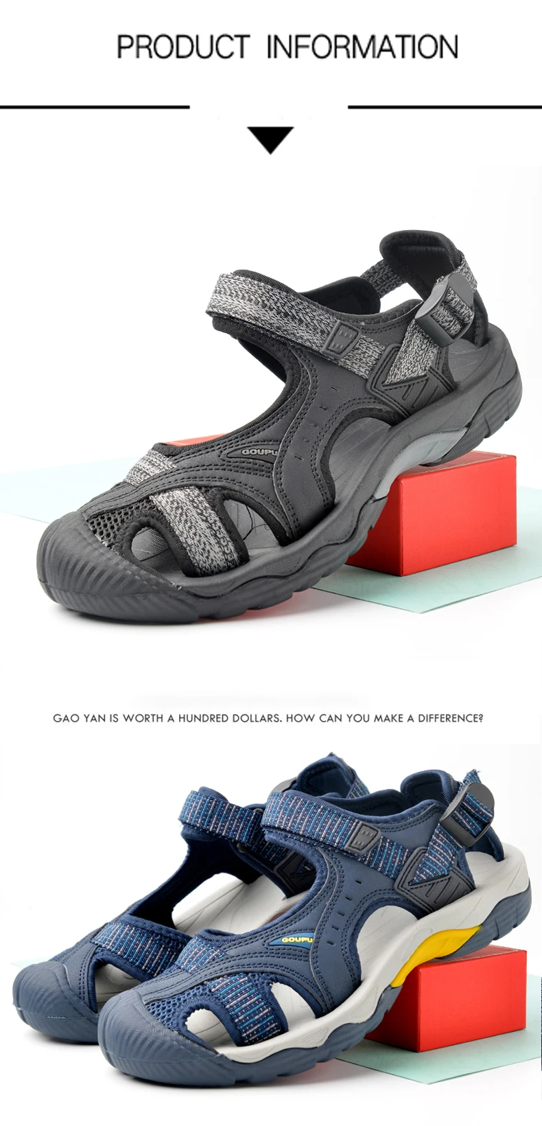 New Men's and Women's Shoes Summer Outdoor Student Sandals Anti Slip Soft Bottom Sneakers Flat Bottom Breathable Beach Sandals