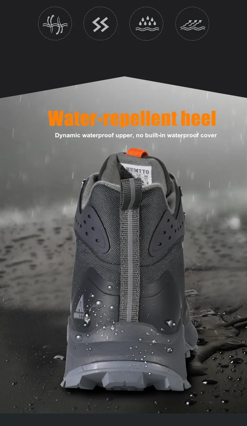HUMTTO Winter Hiking Shoes for Men Brand Outdoor Training Walking Sneakers for Men's Mountain Climbing Trekking Sports Man Boots