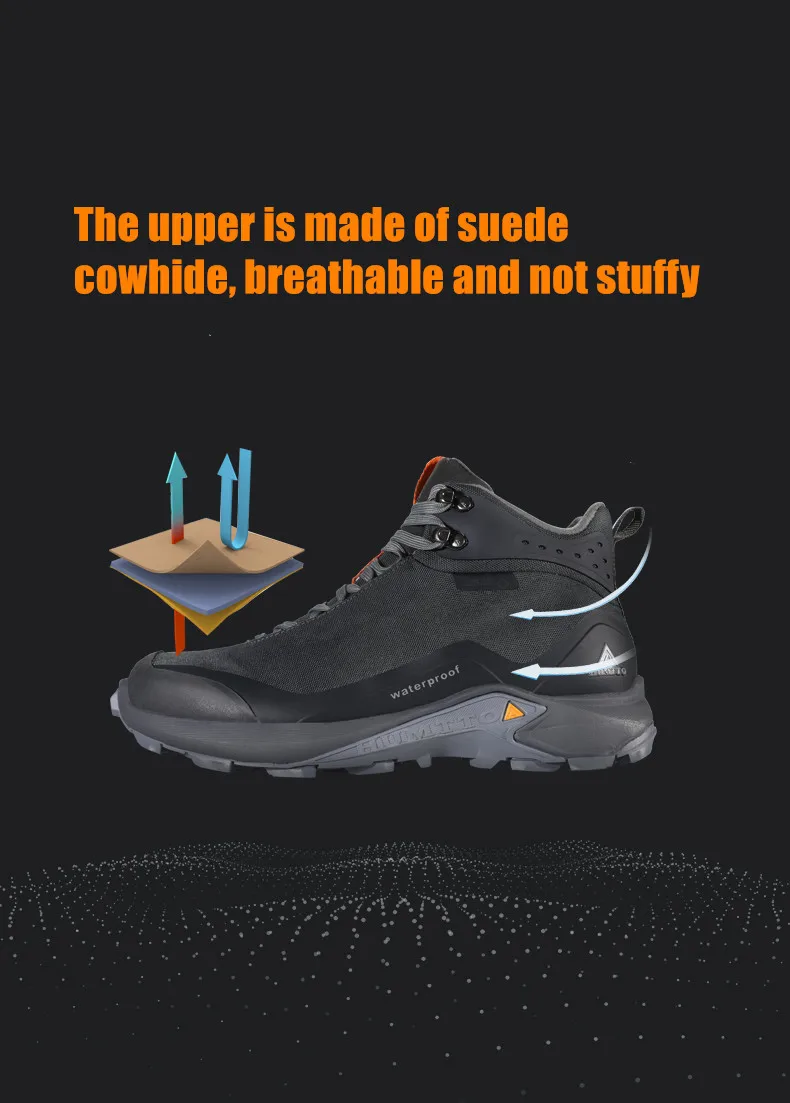 HUMTTO Winter Hiking Shoes for Men Brand Outdoor Training Walking Sneakers for Men's Mountain Climbing Trekking Sports Man Boots