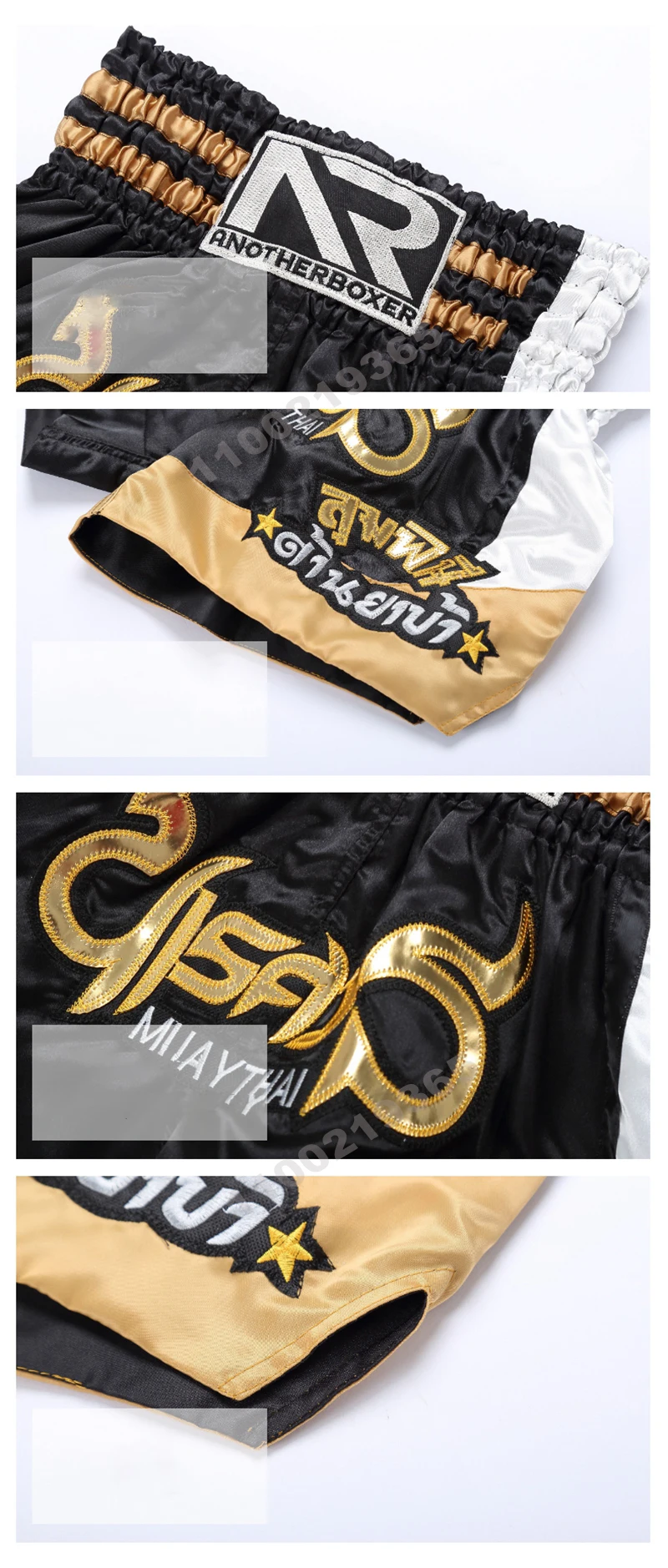 Tiger Muay Thai Shorts Satin Kick Boxing Shorts Mens Women Kids Gym Martial Arts MMA Training Clothes BJJ Fight Kickboxing Pants