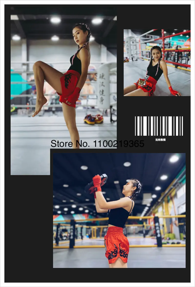 Tiger Muay Thai Shorts Satin Kick Boxing Shorts Mens Women Kids Gym Martial Arts MMA Training Clothes BJJ Fight Kickboxing Pants