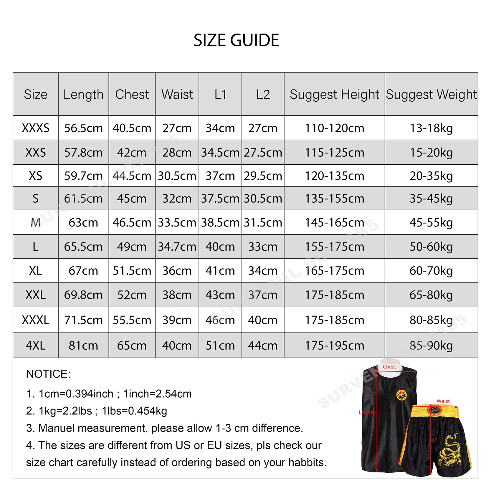 Muay Thai Shorts MMA T Shirt Kungfu Wushu Clothing Martial Arts Sanda Rashguard Boxing Pants Men Women Kids Performance Costume