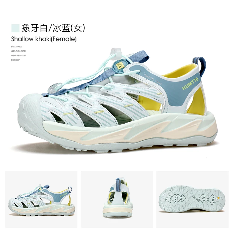 HUMTTO Women Upstream Shoes Outdoor Trekking Wading Aqua Shoes Breathable Mesh Quick drying ankle Sneakers men water shoes