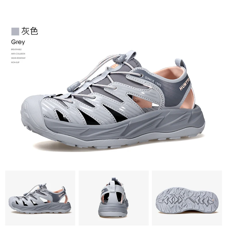 HUMTTO Women Upstream Shoes Outdoor Trekking Wading Aqua Shoes Breathable Mesh Quick drying ankle Sneakers men water shoes