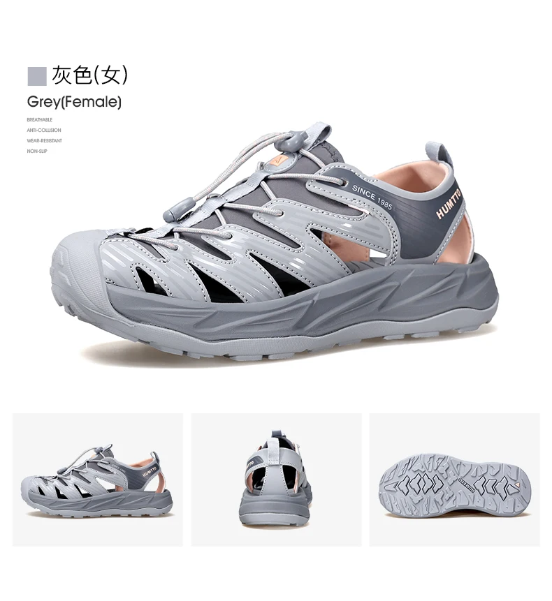 HUMTTO Women Upstream Shoes Outdoor Trekking Wading Aqua Shoes Breathable Mesh Quick drying ankle Sneakers men water shoes