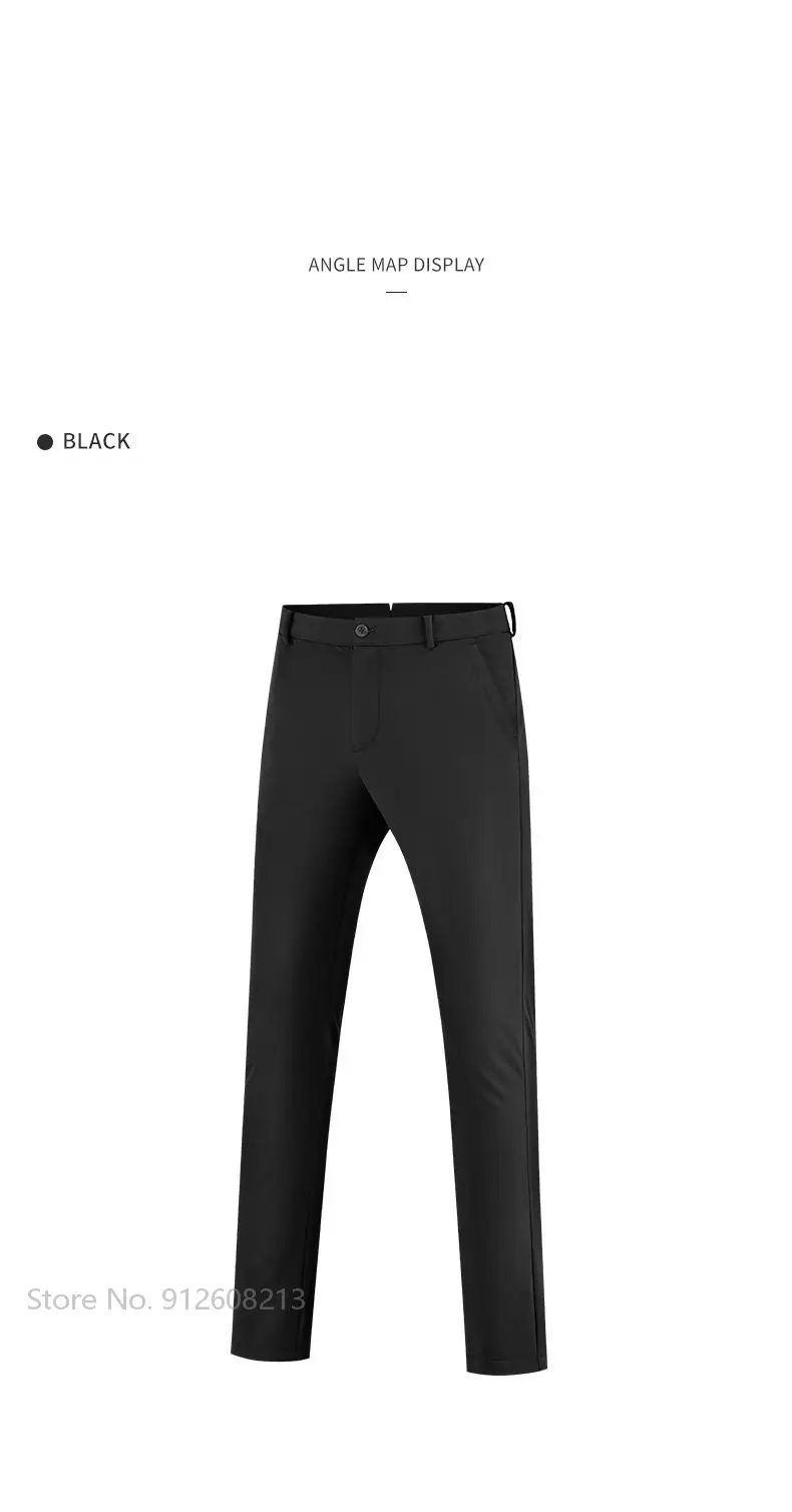 PGM Men Waterproof Sports Golf Sweatpant Velvet Warm Golf Pants Man Elastic Leisure Trousers Winter Full Length Bottoms XXS-XXXL