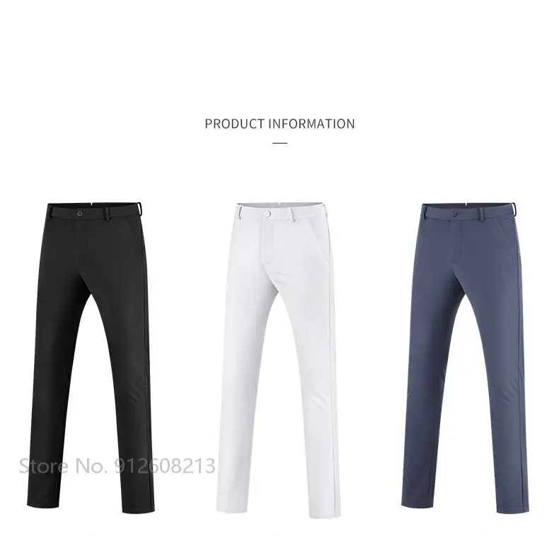 PGM Men Waterproof Sports Golf Sweatpant Velvet Warm Golf Pants Man Elastic Leisure Trousers Winter Full Length Bottoms XXS-XXXL