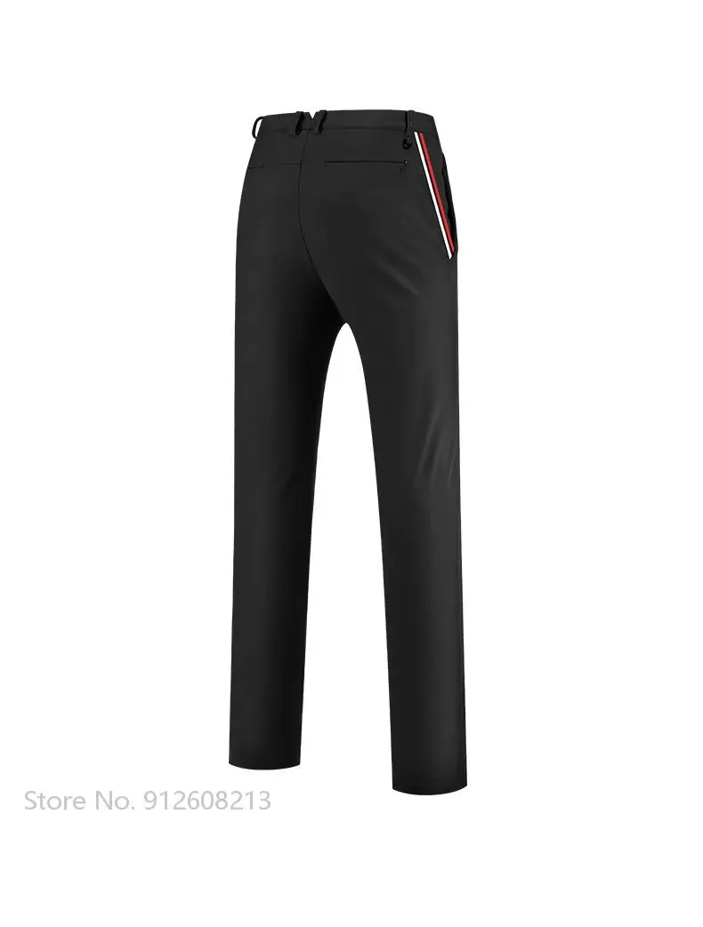 PGM Men Waterproof Sports Golf Sweatpant Velvet Warm Golf Pants Man Elastic Leisure Trousers Winter Full Length Bottoms XXS-XXXL