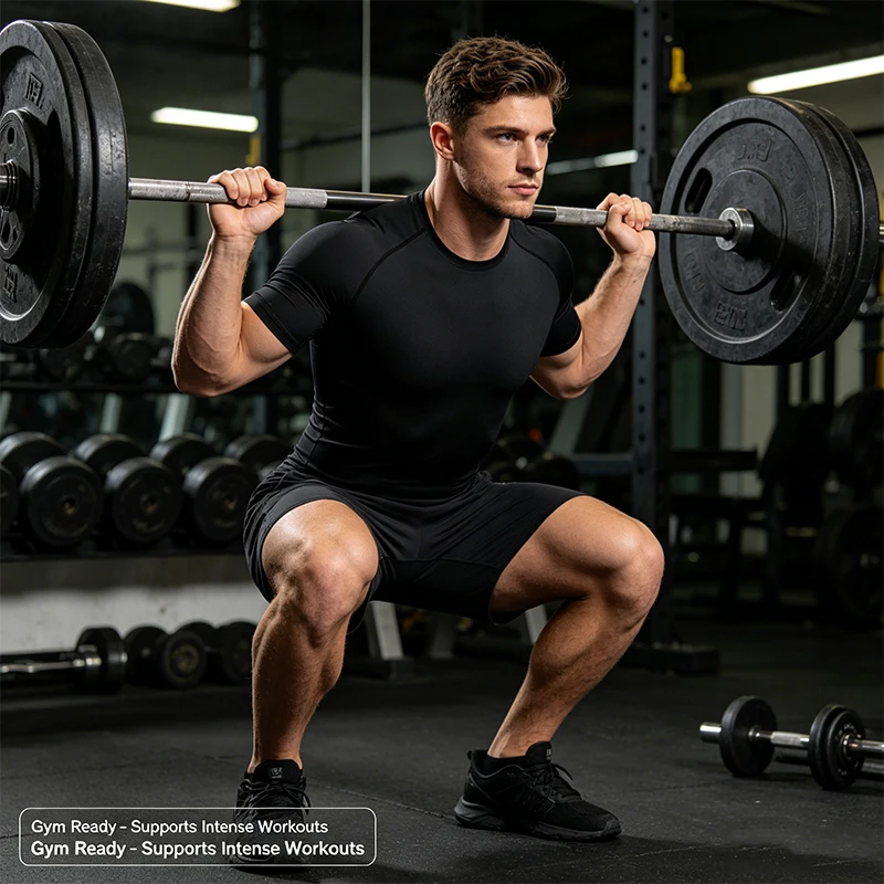 Tight Men Sport T-shirt Quick Dry Bodybuilding Running Shirt Short Sleeve Compression Top Gym T Shirt Men Fitness Rashgard