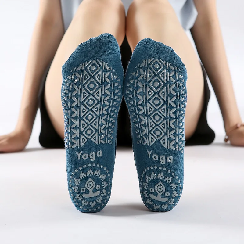 Women High Quality Breathable Yoga Socks Silicone Non-Slip Bandage Pilates Sock Ladies Ballet Dance Fitness Workout Cotton Socks
