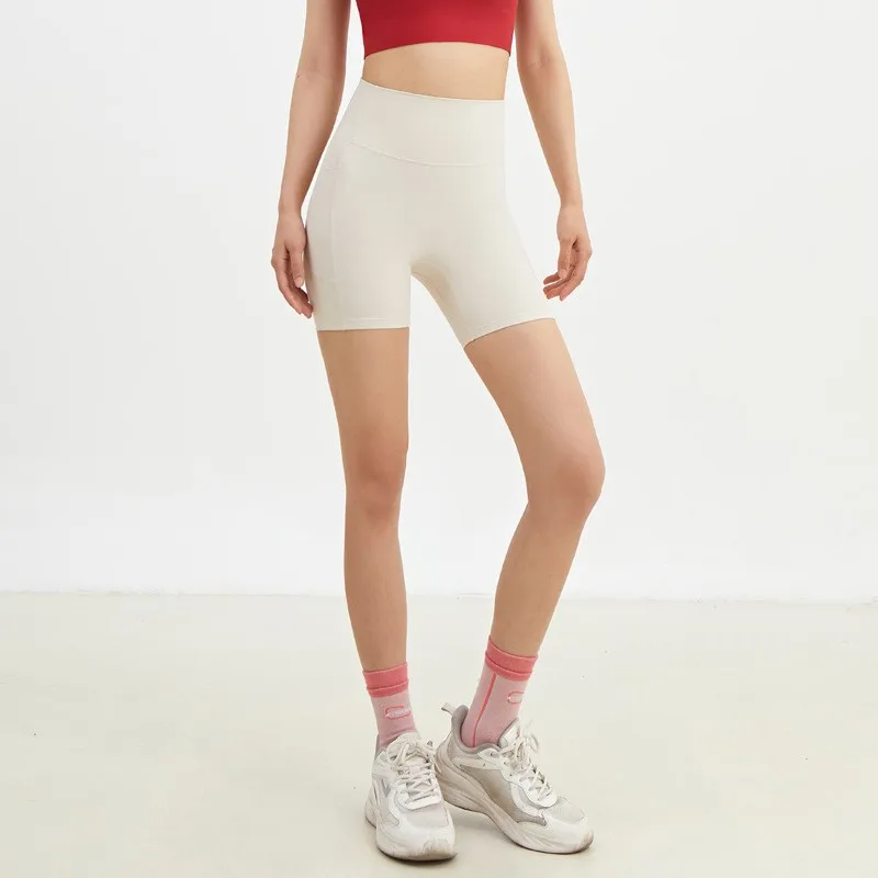 High Waist Women's Sports Yoga Shorts Quick Drying Hip Lift Fitness Running Cycling 3-Point Quick Dry Yoga Shorts Gym Shorts