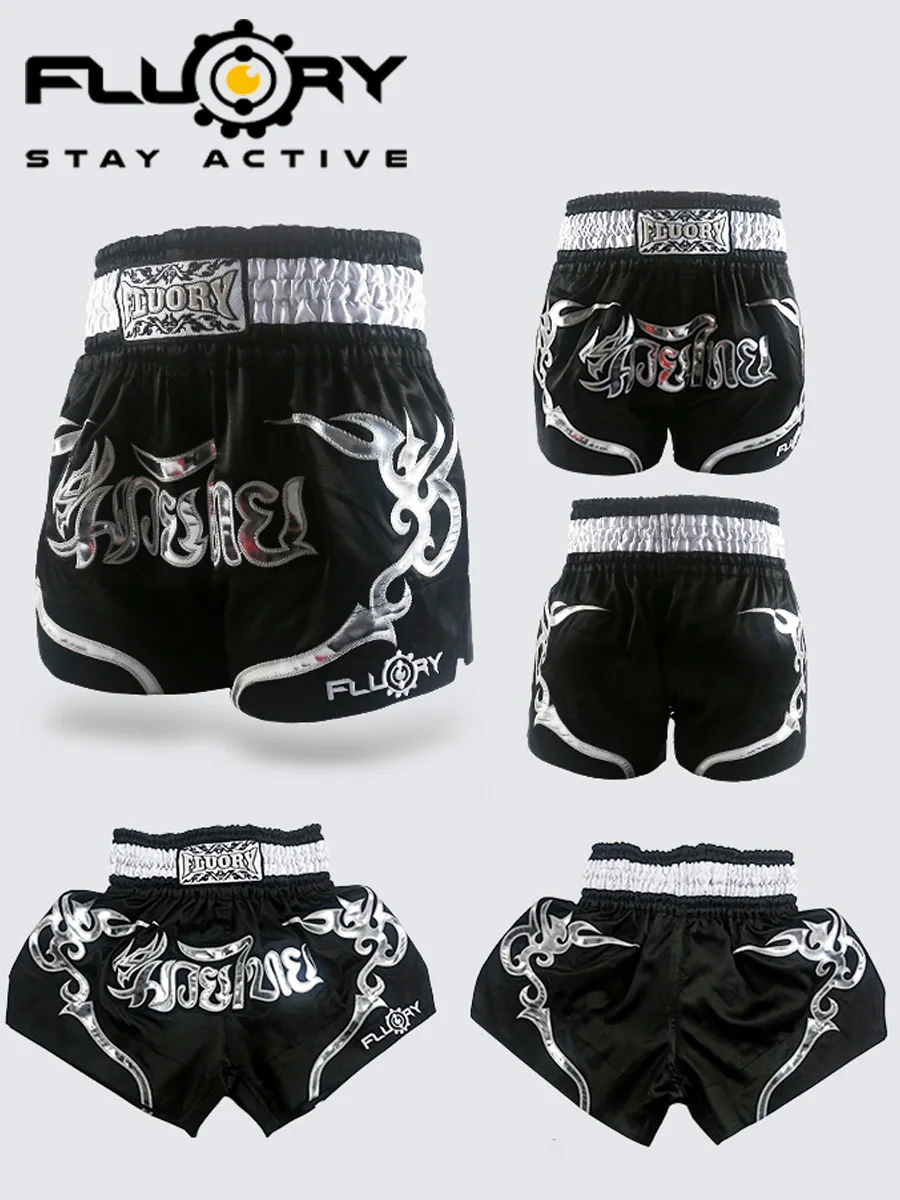 FLOURY Tai Boxing Shorts For Men And Women Martial Arts Training Apparel Boxing Pants With Logo Option Free Shipping MMA Shorts
