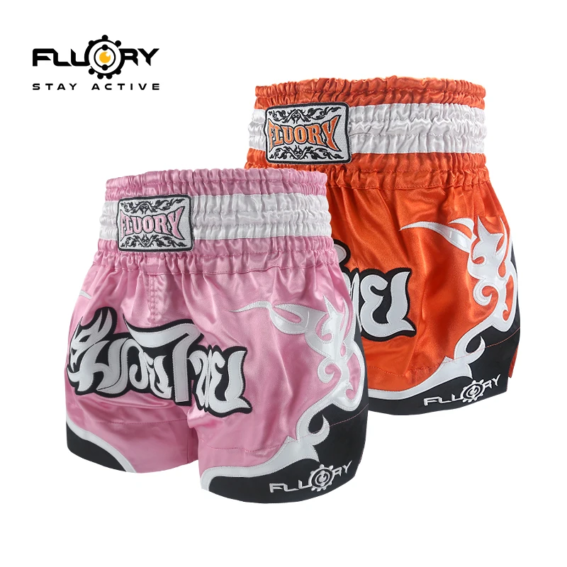 FLOURY Tai Boxing Shorts For Men And Women Martial Arts Training Apparel Boxing Pants With Logo Option Free Shipping MMA Shorts