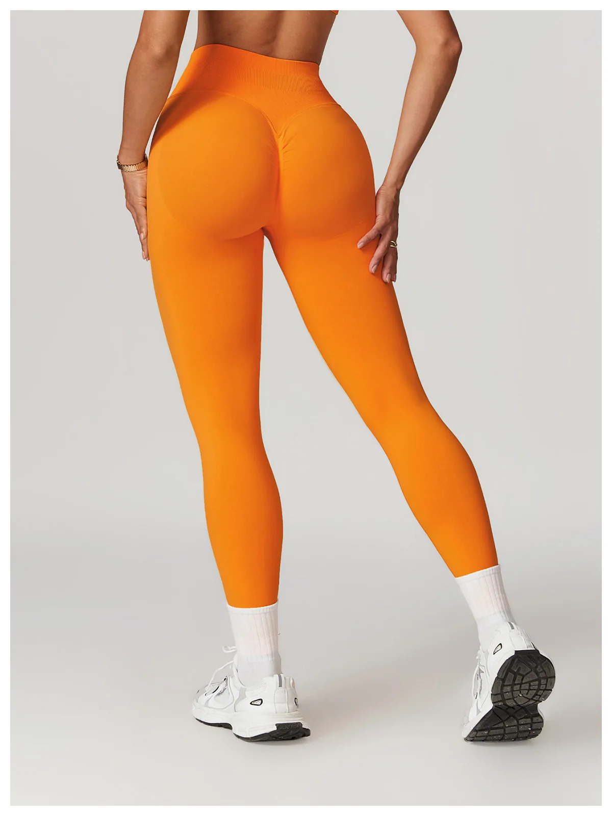 Seamless Fitness Leggings Women Sport High Waist Elastic Ribbed Yoga Leggings Gym Jogging Quick Dry Push Up Slim Pants Female