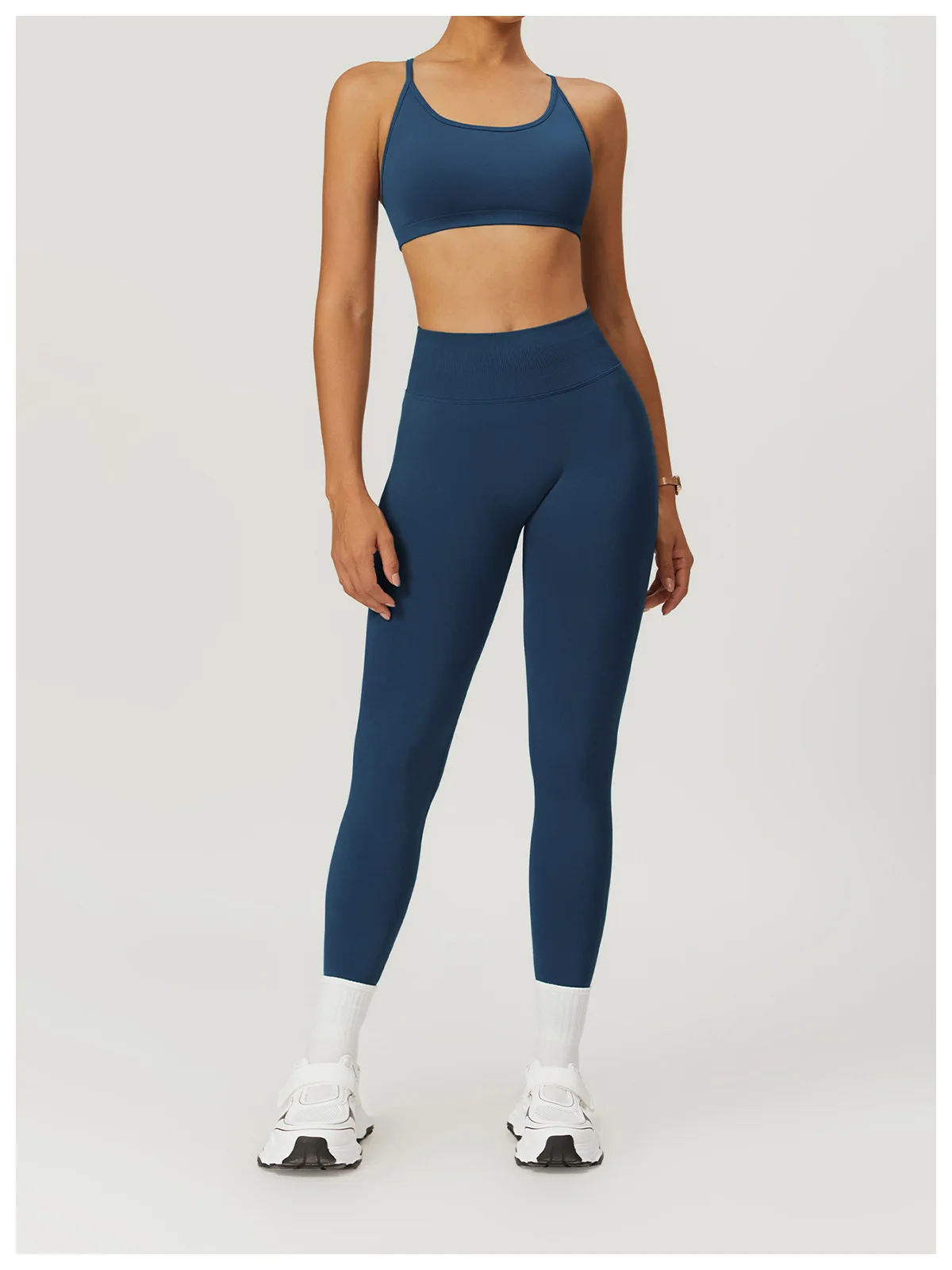 Seamless Fitness Leggings Women Sport High Waist Elastic Ribbed Yoga Leggings Gym Jogging Quick Dry Push Up Slim Pants Female