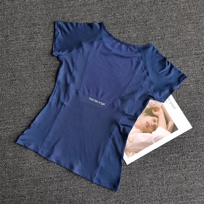 Outdoor Sports Shirt Sportswear Yoga Wear Women's Sports T-Shirt Fitness Clothes Running Yoga Top Female Workout Tops T-shirt