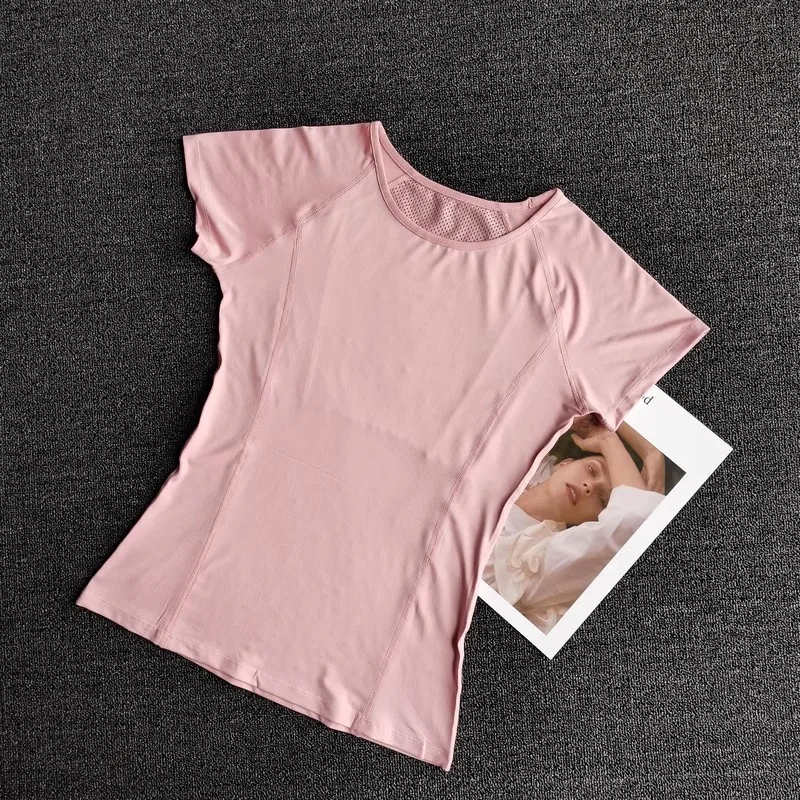 Outdoor Sports Shirt Sportswear Yoga Wear Women's Sports T-Shirt Fitness Clothes Running Yoga Top Female Workout Tops T-shirt