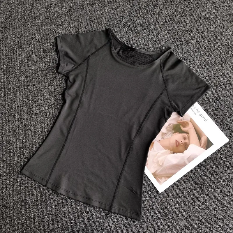 Outdoor Sports Shirt Sportswear Yoga Wear Women's Sports T-Shirt Fitness Clothes Running Yoga Top Female Workout Tops T-shirt