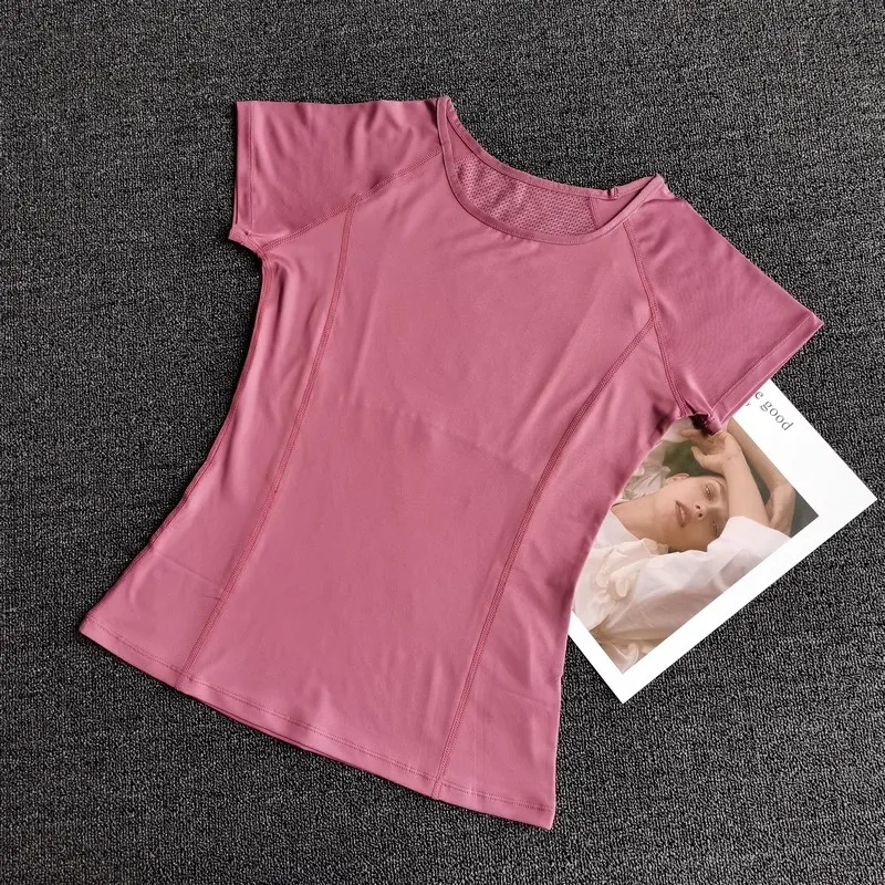 Outdoor Sports Shirt Sportswear Yoga Wear Women's Sports T-Shirt Fitness Clothes Running Yoga Top Female Workout Tops T-shirt