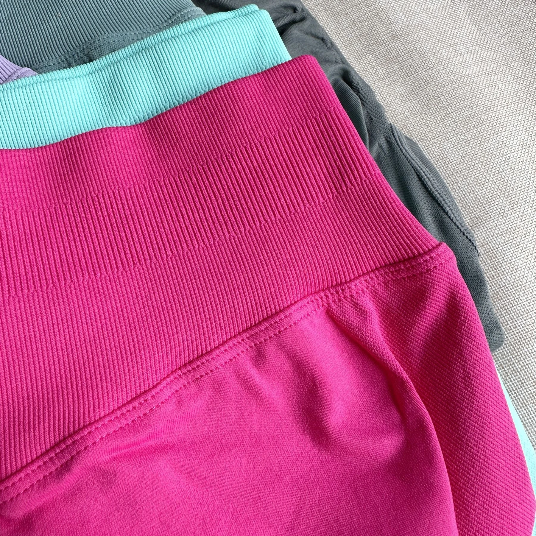 Women Sports Leggings Seamless Yoga Long Pants Low Band Fitness Leggings Compress The Hips Tights Gym Workout Pants