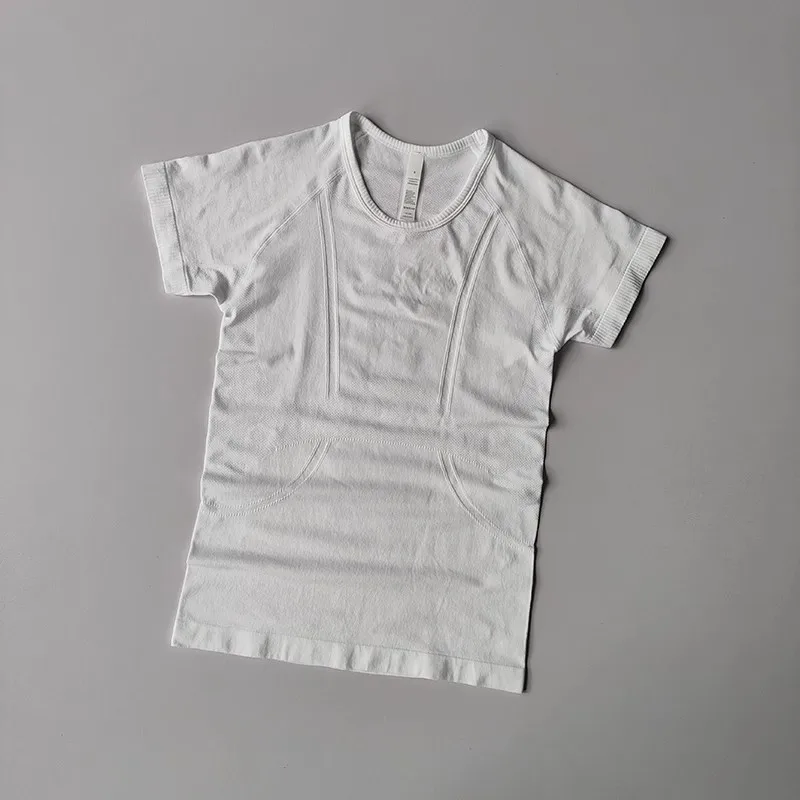 Summer Women's Short Sleeve Yoga T-Shirt Sports Shirt Gym Clothes Fitness Blouse Running Sweatshirt Casual Yoga Clothing Top
