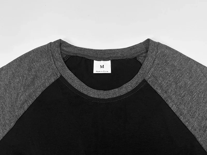 Plain Fitness Three Quarter Sleeve Shirt Mens Training Clothing Cotton Breathable T-shirt Slim Fit Gym Bodybuilding Muscle Tops