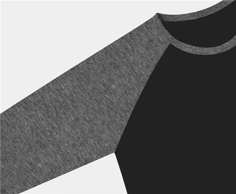 Plain Fitness Three Quarter Sleeve Shirt Mens Training Clothing Cotton Breathable T-shirt Slim Fit Gym Bodybuilding Muscle Tops