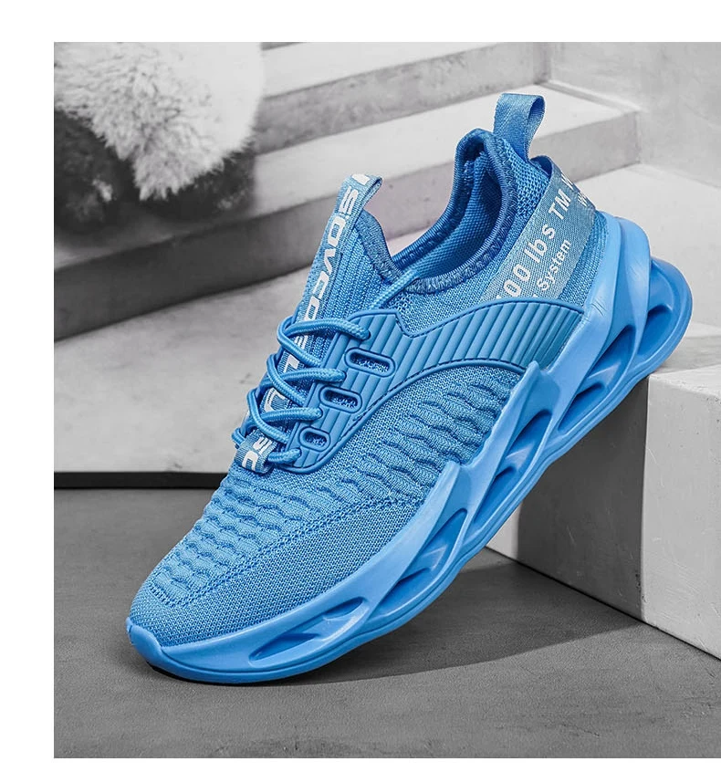 Hot Sale Summer Pink Casual Sneakers Women Men Blade Shoes Big Size 46 Light Breathable Running Shoes Men Mesh Sports Sneakers