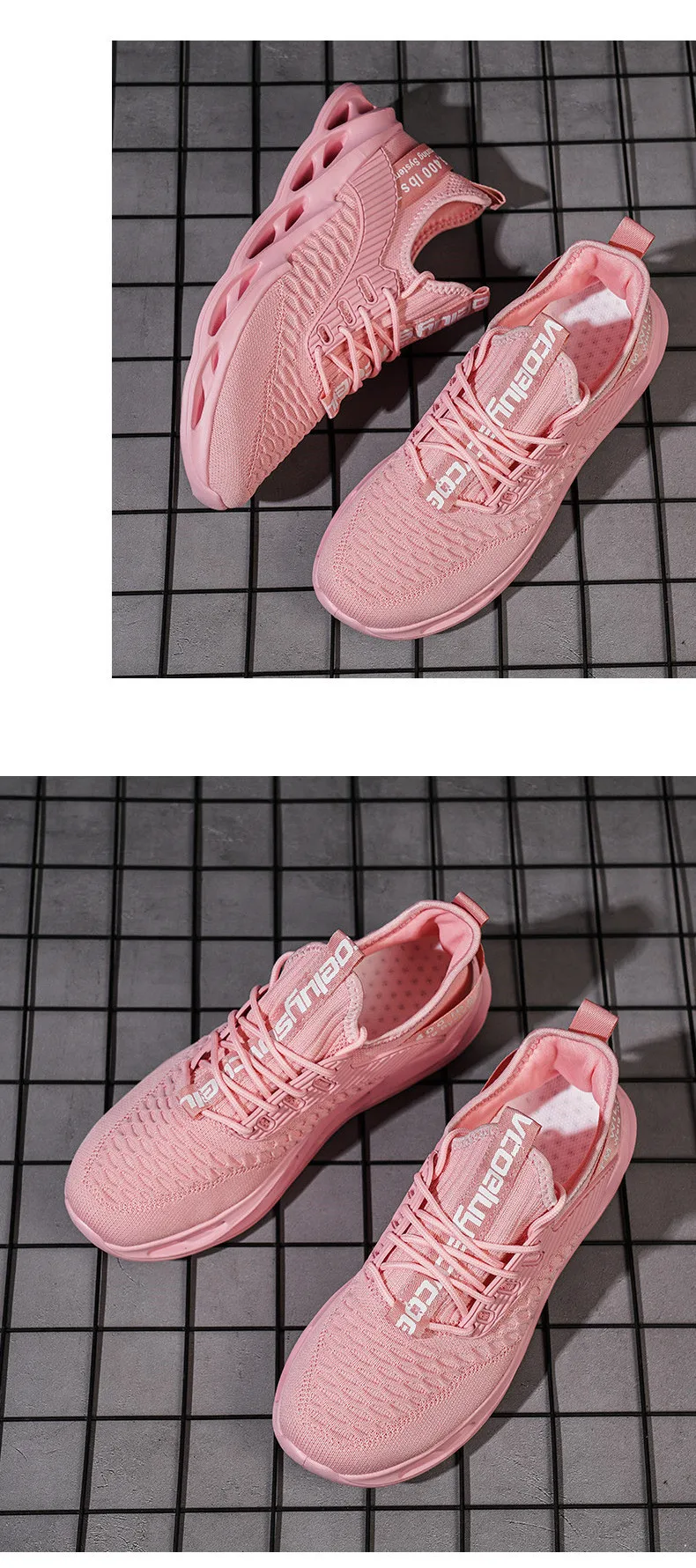 Hot Sale Summer Pink Casual Sneakers Women Men Blade Shoes Big Size 46 Light Breathable Running Shoes Men Mesh Sports Sneakers
