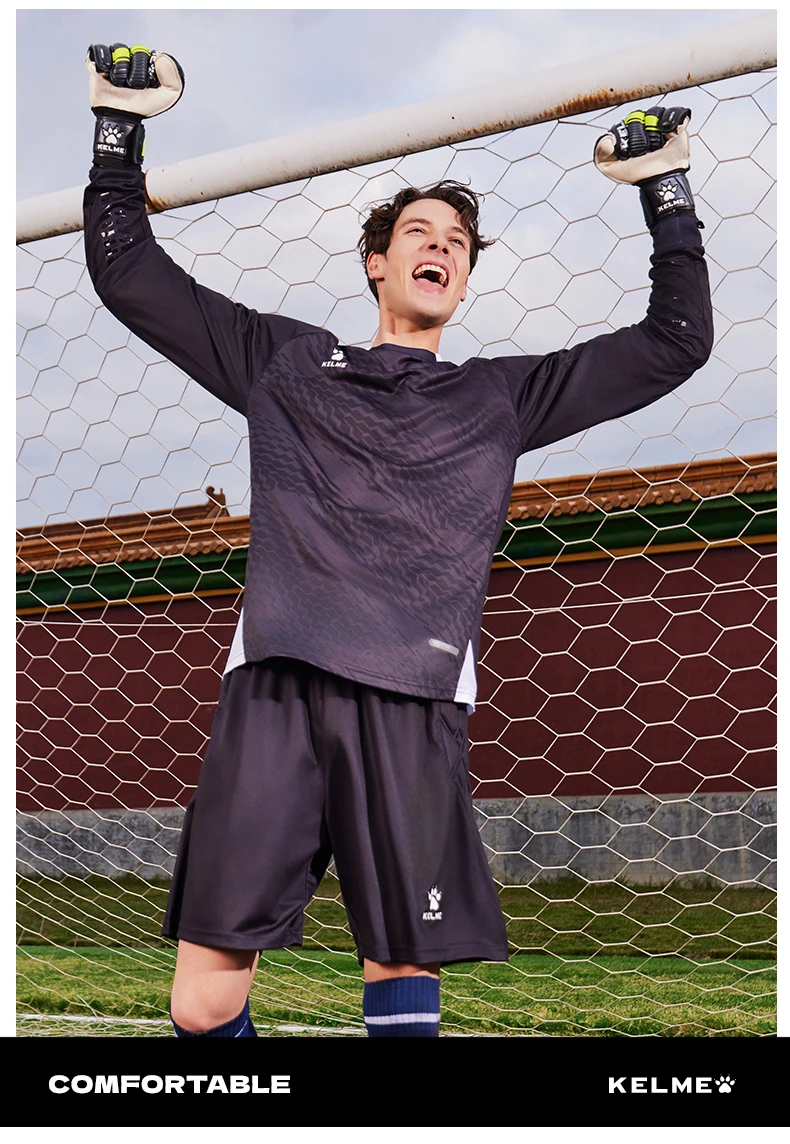 Kelme Goalkeeper Goalkeeper Goalkeeper Clothing Set Football Equipment Long Sleeve Football Clothing Adult Running Clothing