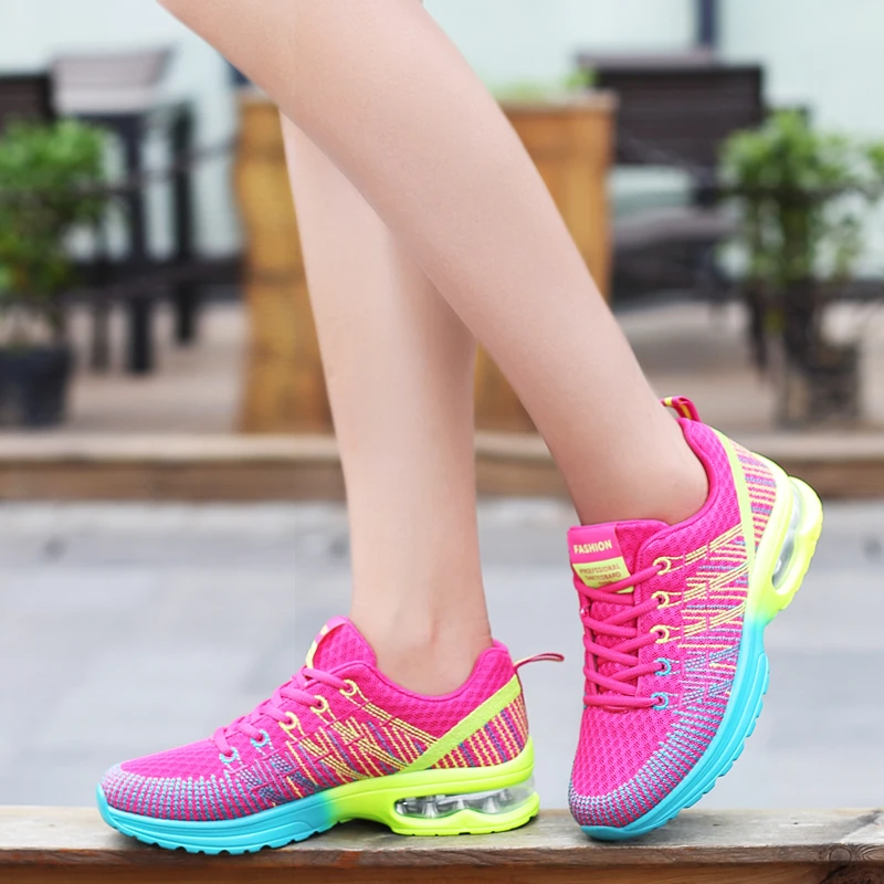 Women Sports Shoes Outdoor High Quality Running Shoes Breathable Athletics Casual Sneaker Ladies Non-slip Sport Walking Shoes