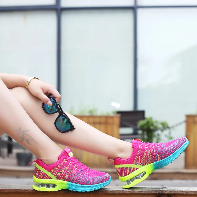 Women Sports Shoes Outdoor High Quality Running Shoes Breathable Athletics Casual Sneaker Ladies Non-slip Sport Walking Shoes