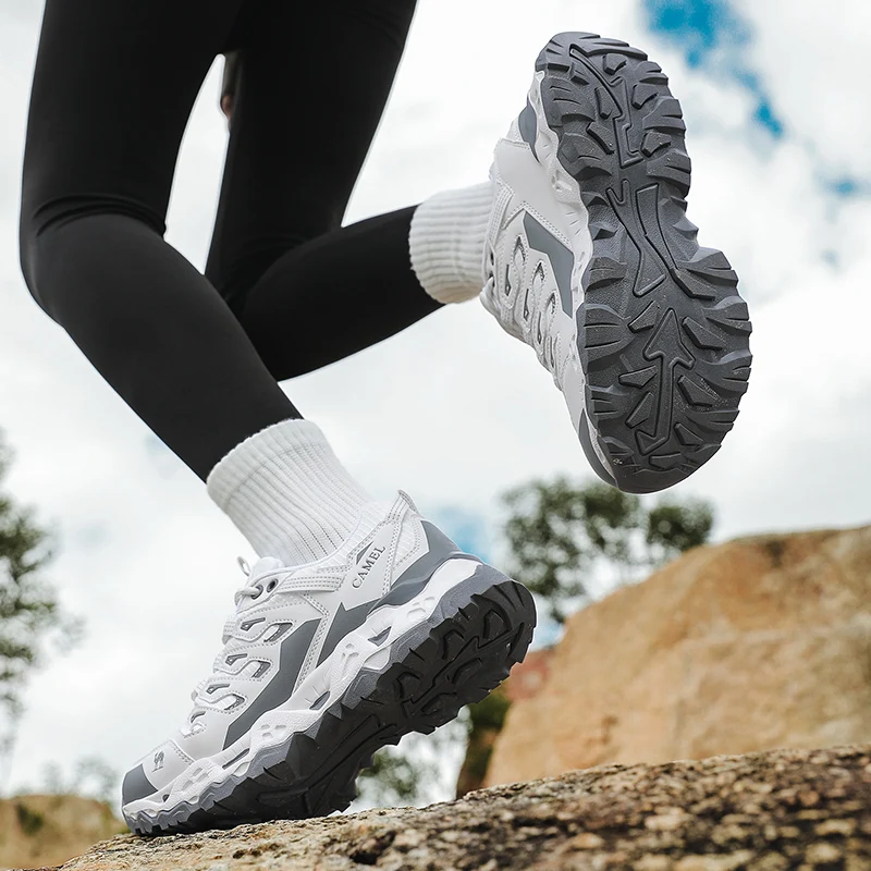 Men Women Hiking Shoes Non-slip Trekking Outdoor Sneakers Sports Shoes Camping Training Jogging Breathable Climbing Trail Shoes