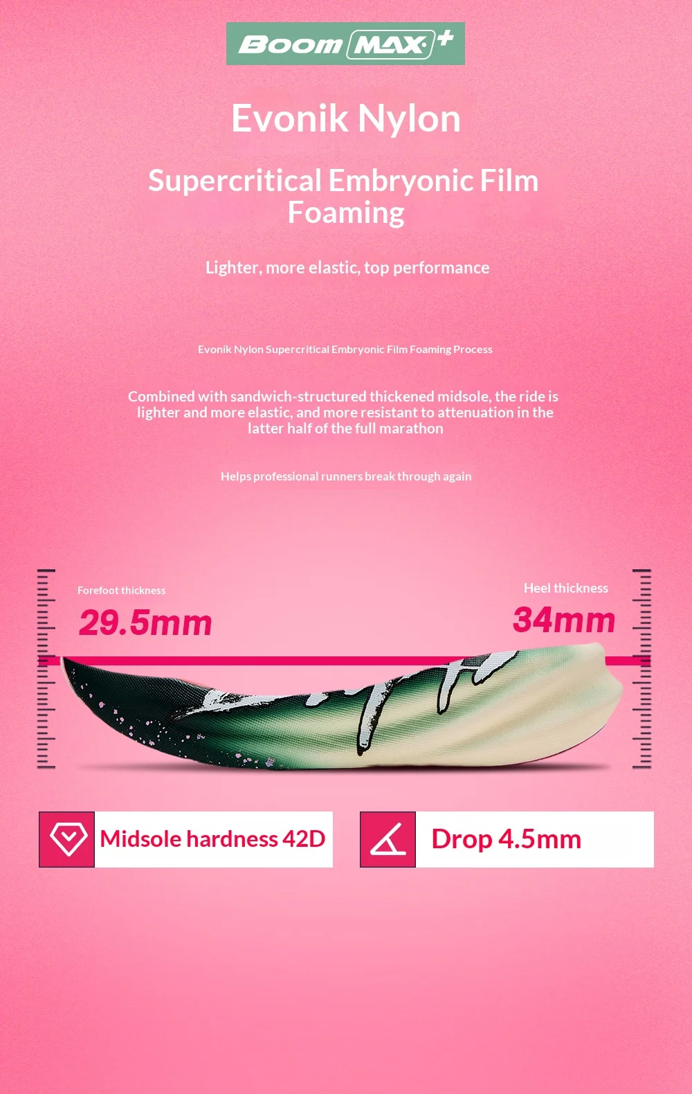 BMAI 42km Marathon Running Shoes Men Women Luxury Carbon Plate Trainers for Woman Cushion Sneakers Breathable Men's Sports Shoes
