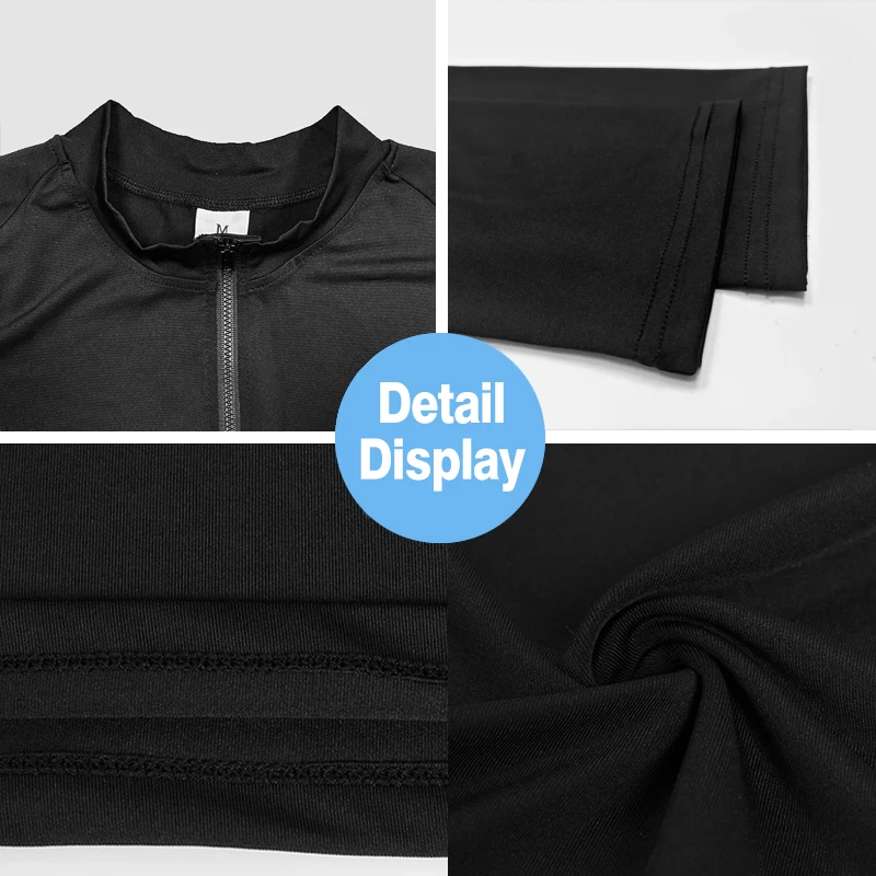 Men Compression Long Sleeve Sports Polo Shirts Running T-Shirts Trainning & Exercise Tshirt Gym Fitness Quick Drying Sportswear