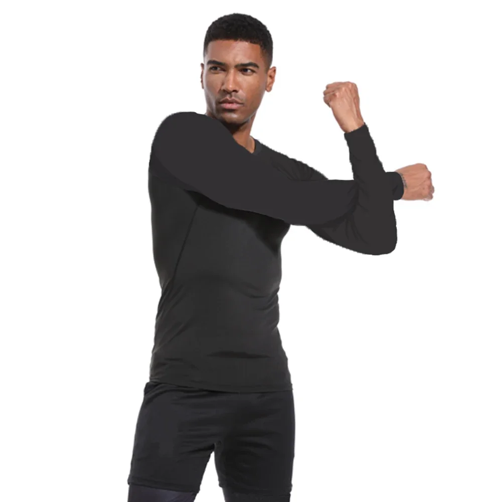 Gym Hub Printed Men's Compression T-Shirt Gym Workout Sport Quick Dry Tight Shirts Outdoor Training Fitness Elasticity Tops Tee