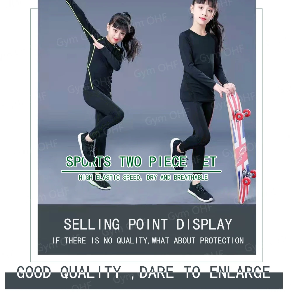 T Shirt Children Compression Running For Kids Long Sleeve Sportswear Bodybuilding Workout Shirts Slim Fitness Rashguard