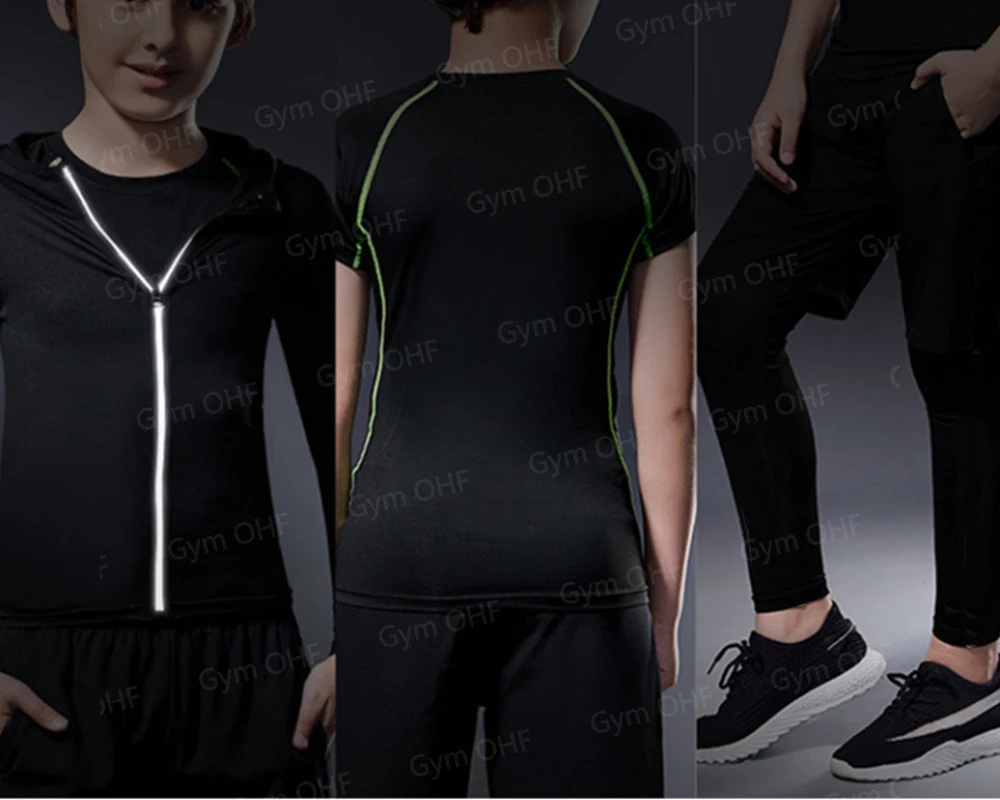 T Shirt Children Compression Running For Kids Long Sleeve Sportswear Bodybuilding Workout Shirts Slim Fitness Rashguard