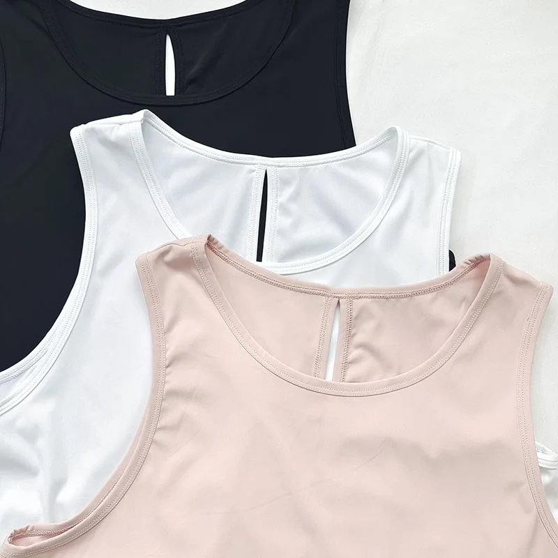 Women's Quick-Dry Sleeveless Cutout Back Sports Top & Tank - Yoga Cover-Up for Gym, Running & Training