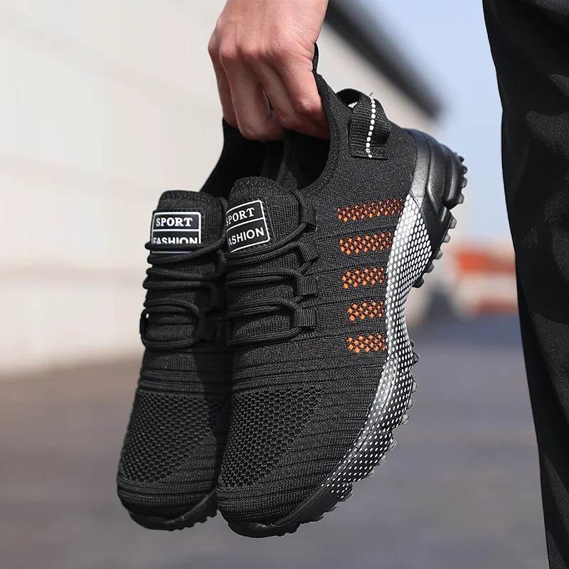 Men Casual Sneakers Mesh Lightweight Breathable Soft Soled Running Shoes Slip-on Male Flats Loafers Shoe Trainers Zapatos Hombre