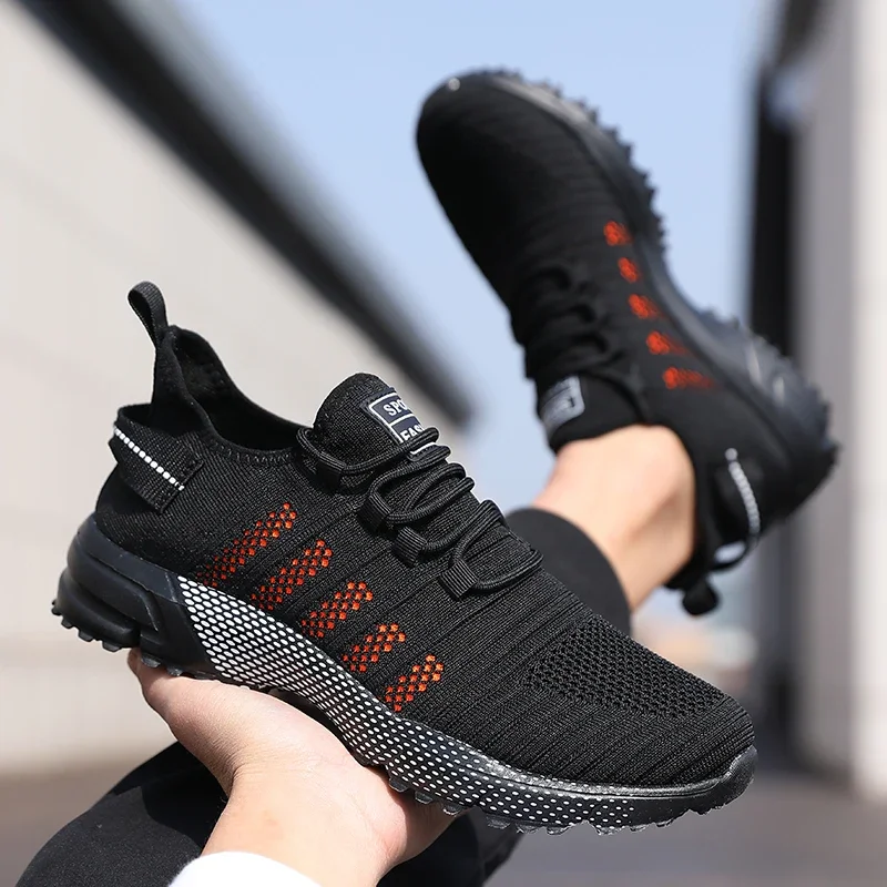 Men Casual Sneakers Mesh Lightweight Breathable Soft Soled Running Shoes Slip-on Male Flats Loafers Shoe Trainers Zapatos Hombre