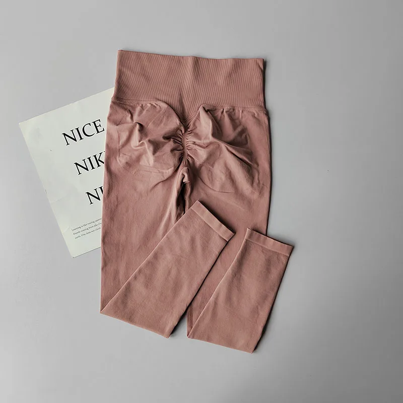 High Waist Belly-tightening Peach Buttocks Fitness Pants Unrestrained Cycling Pilates Skin-friendly High-elastic Yoga Leggings