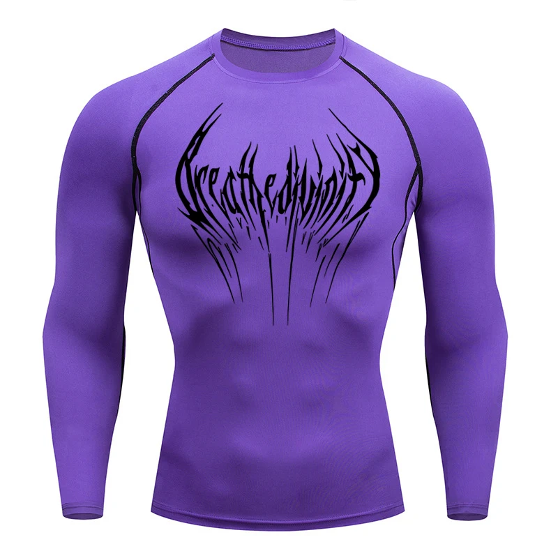 New Summer Running T-Shirt Men Short Sleeve Compression Shirt Gym Sports Top Black Quick Dry Breathable MMA Fitness Clothing