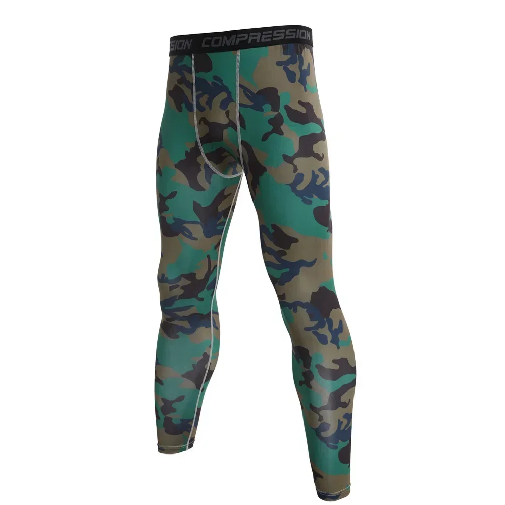 Men's Compression Pants Camouflage Sports Leggings Men Training Leggings Quick Dry Bottoms Jogging Sweatpants Running Pants