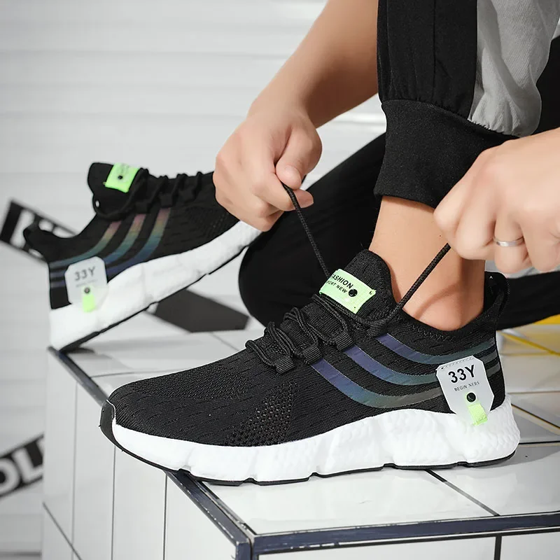 Sports Men's Shoes Spring and Autumn Breathable Casual Running Shoes Lightweight Walking Couple Shoes Men's Spirit Women's Shoes