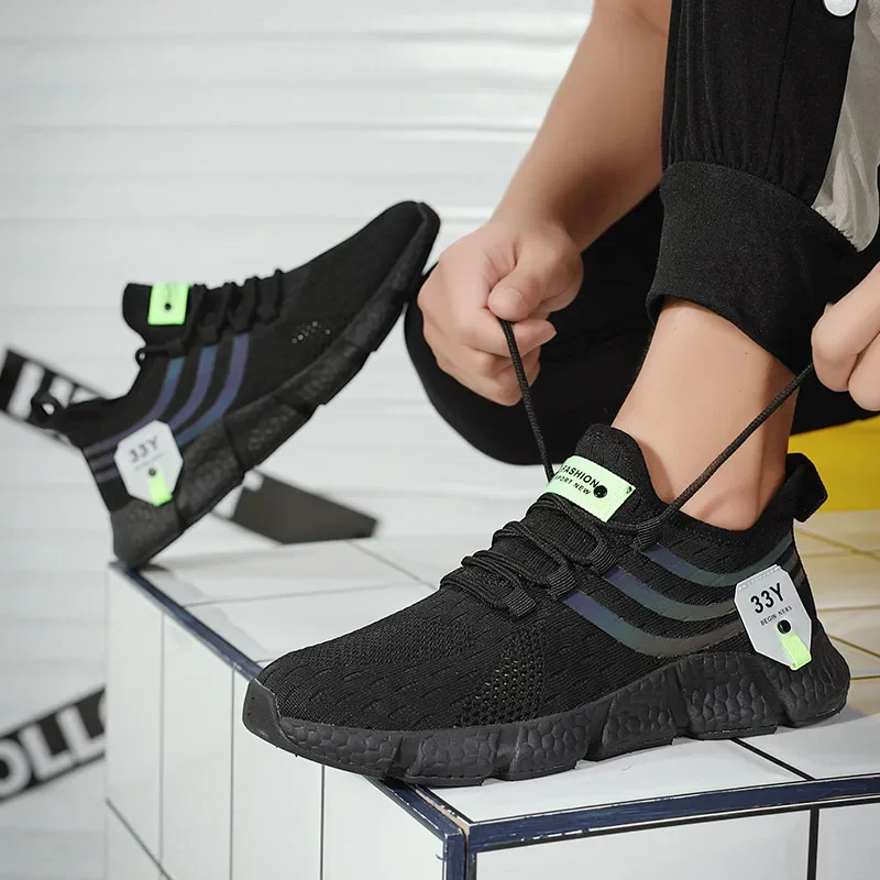 Sports Men's Shoes Spring and Autumn Breathable Casual Running Shoes Lightweight Walking Couple Shoes Men's Spirit Women's Shoes
