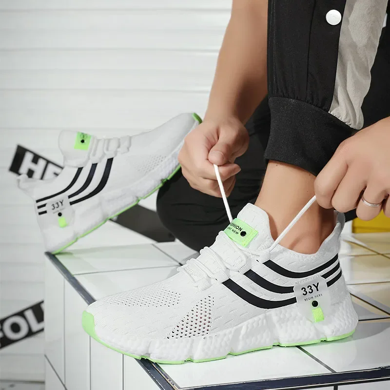 Sports Men's Shoes Spring and Autumn Breathable Casual Running Shoes Lightweight Walking Couple Shoes Men's Spirit Women's Shoes